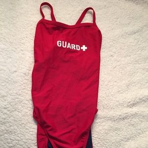 Life Guard One Piece Bathing Suit